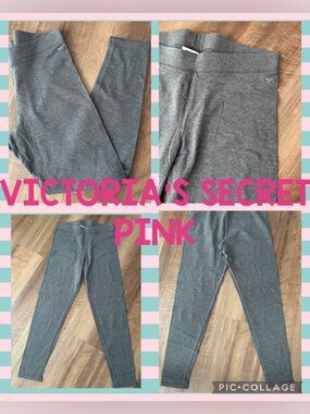 PINK Victoria's Secret Gray Leggings Size M